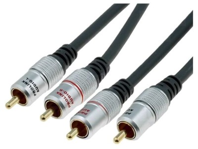 Cablu RCA x2 10m Negru foto