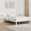 VidaXL Tăblie de pat pentru perete, alb, 127,5x3x60 cm, lemn masiv pin