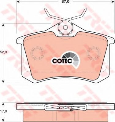 Set placute frana,frana disc LANCIA PHEDRA (179) (2002 - 2010) TRW GDB1504 foto
