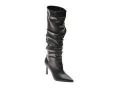 Cizme elegante LAURA BIAGIOTTI negre, 8829, din piele ecologica