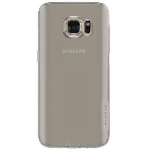 Husa protectie pentru Samsung Galaxy S7, Fumuriu, Slim, folie de protectie gratis