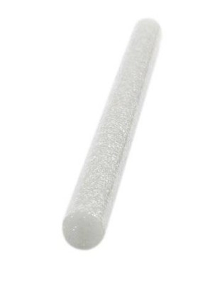 Baton silicon cu sclipici 7mm 20cm - Argintiu (Gri) foto