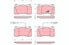 TRW GDB1363 COTEC set placute frana,frana disc