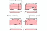 TRW GDB1363 COTEC set placute frana,frana disc