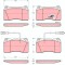 TRW GDB1363 COTEC set placute frana,frana disc