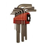 Set chei Imbus 9 piese , 1.5-10 mm , Argintiu