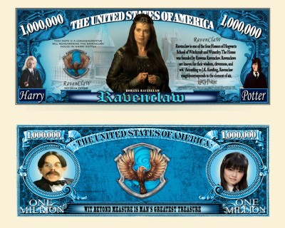 !!! SUA = FANTASY NOTE (TJ6) = CASA RAVENCLAW - 2021 - UNC / SERIA HARRY POTTER foto