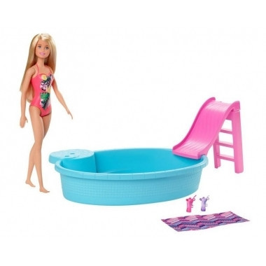 Barbie - set papusa cu piscina foto