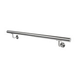 Kit mana curenta din inox pentru perete, diametru 42,4 mm, lungime 1500 mm, cu 2 suporti de mana curenta, finisaj lucios