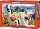 Puzzle 1000 piese Llamas Selfie, castorland