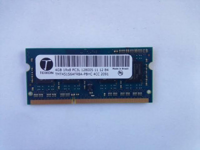 Memorii Laptop Teikon 4GB DDR3 PC3L-12800S 1600Mhz 1.35V foto