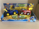 Paw Patrol Mighty Super Pups Marshall &amp; Chase Powered Up 2 Vehicle Set