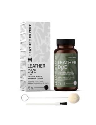 Vopsea Piele Intoarsa Verde Armata Leather Expert, Dye for suede, nubuck, aniline 75ml foto