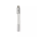 Adaptor iPhone Apple Lightning 8-Pin tata la Jack 3.5 mm mama 0.15m gri Nedis