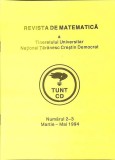 REVISTA DE MATEMATICA A TINERETULUI UNIVERSITAR NATIONAL TARANESC CRESTIN DEMOCRAT NR.2-3 MARTIE-MAI 1994-M-361695