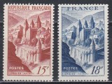 Franta 1947, 1948 - Abația Conques, 2 Serii, MNH, Nestampilat
