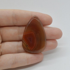 Cabochon agat botswana portocaliu 42x26x6mm c74