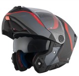 Casca modulabila pentru scuter - motocicleta MT Atom 2 SV Emalla B15 gri/rosu mat (ochelari soare integrati) Pinlock Ready &ndash; tip viziera: MT-V-35 L (5