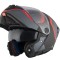 Casca modulabila pentru scuter - motocicleta MT Atom 2 SV Emalla B15 gri/rosu mat (ochelari soare integrati) Pinlock Ready &ndash; tip viziera: MT-V-35 L (5