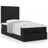 Gossi cadru de pat otoman cu saltea tesatura neagra 100x200cm