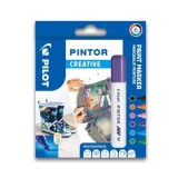 Set markere cu vopsea Pilot Pintor Creativ M diverse culori 1.4mm Set Pintor creativ mix 6 culori mediu Pilot