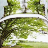 Lenjerie de pat digital print 3d (tree)
