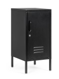 Cumpara ieftin Comoda 1 usa otel negru Cambridge 40x35x76 cm