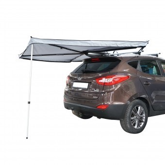 Cort umbrar lateral auto, marchiza 270 grade, pliabil cu prindere pe plafon foto