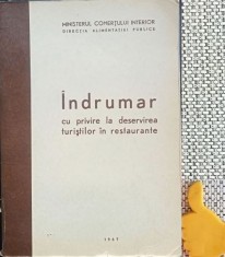 Indrumar cu privire la deservirea turistilor in restaurante