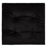 Perna neagra pentru scaun, imitatie catifea, patrata, 38x38x4