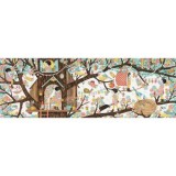 Puzzle Djeco Casuta din Copac, 200 piese, Galerie, 97x33cm, +6 ani