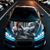 Folie Capota Auto &quot;Hood Art&quot; rezistenta la exterior, marime L (180 x 130cm) - Cod: AVX-CAPOTA-014L, AVEX
