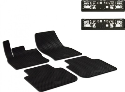 Set Covorase Auto Cauciuc Umbrella Pentru Skoda Kodiaq (2017-) Volkswagen Tiguan Allspace (2017-) Seat Tarraco (2019-) + Suport Numar Inmatriculare Me foto