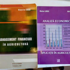 Management financiar în agricultură. Vasile Goșa + Analiză economică în agricul