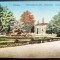 Buzias 1926 ? - Promenada parcului - Park-Korzo - printata, color, circulata la Timisoara, timbru intact, editura Ioan Chladni Salon de Moda