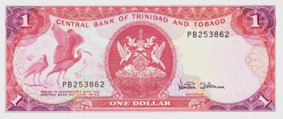 Bancnota Trinidad &amp;amp; Tobago 1 Dolar (1985) - P36d UNC foto