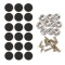 Kit 20 capse tapitate pentru reparatia plafonului auto, compatibil Audi, Skoda, BMW, VW, OPEL si alte modele,