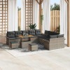 VidaXL Set de canapele pentru grădină 13 pcs Gri 90 x 55 x 71 cm 3364148
