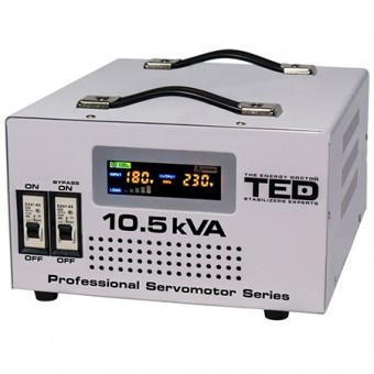 Stabilizator tensiune servomotor 10.5kva ted foto