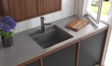 Chiuveta granit SanDonna Selena Bej, 530x500x200 mm
