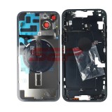 Carcasa Completa Neagra iPhone 14 Plus Originala cu Suport SIM, Butoane, Flex Magsafe si Geam Camera Spate