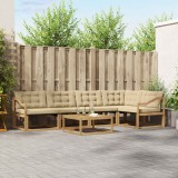vidaXL Set de canapele de exterior 6 pcs Alb și Bej 79 x 79 x 37 cm 3388719