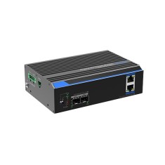 Switch industrial 2 porturi Gigabit HPoE&#039;2 porturi uplink SFP/RJ45 - UTEPO UTP7202GE-POE SafetyGuard Surveillance