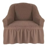 Husa Fotoliu Elastica cu Volane, Bone - HEP60