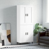 vidaXL Dulap &icirc;nalt, alb, 69,5x34x180 cm, lemn compozit