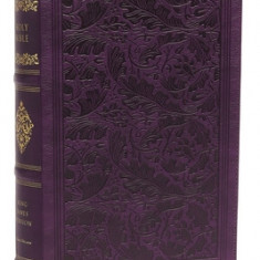 Kjv, Sovereign Collection Bible, Personal Size, Leathersoft, Purple, Thumb Indexed, Red Letter Edition, Comfort Print: Holy Bible, King James Version