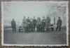 Vanatori romani langa automobile de epoca// fotografie perioada interbelica, Romania 1900 - 1950, Portrete