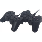 Cumpara ieftin GAMEPAD cu fir GEMBIRD 2x console PC USB negru JPD-UDV2-01