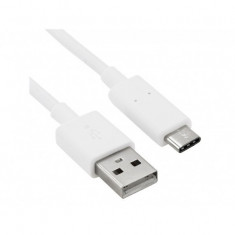 Cablu de date microusb type-c, 3 metri, alb foto