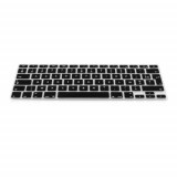 Husa pentru tastatura Apple MacBook Air 13&#039;&#039;/MacBook Pro Retina 13&#039;&#039;-15&#039;&#039; (to mid 2016), Kwmobile, Negru, Silicon, 37223.01